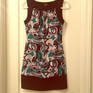 Mod printed mini dress